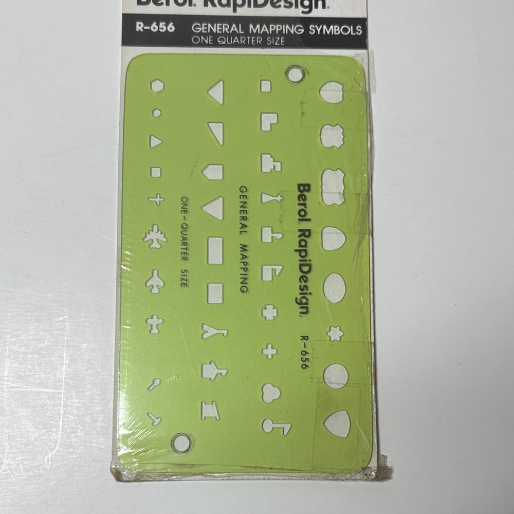 Berol RapiDesign Mapping Symbols Template R-656 - Picture 3 of 4